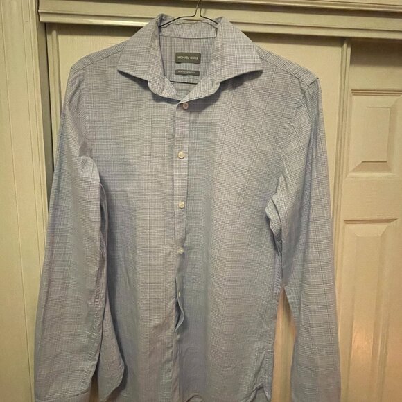 Michael Kors Men's Long Sleeve Button-down Shirt (M, slim) - Picture 1 of 2